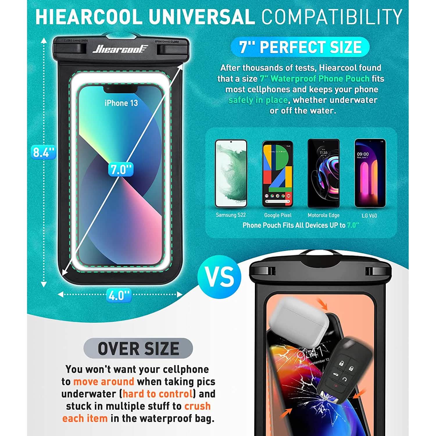 Waterproof Phone Case (2-Pack)