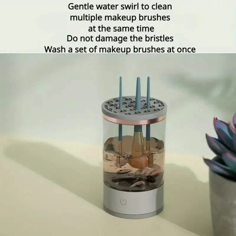 3-in-1 Automatic Makeup Brush Cleaner & Drying Stand