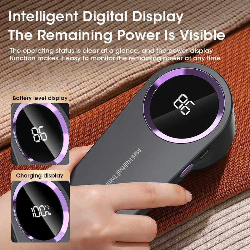 Electric Fabric Lint Remover with LED Display