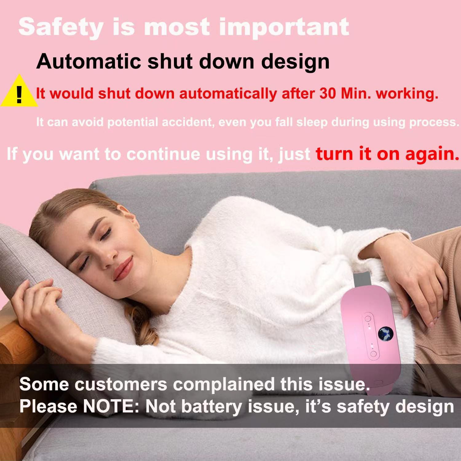 Portable Menstrual Heating Pad Belt