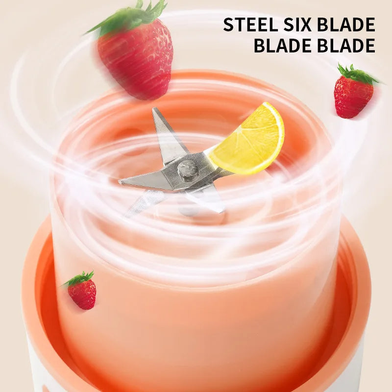 6-Blade USB Portable Fruit Blender