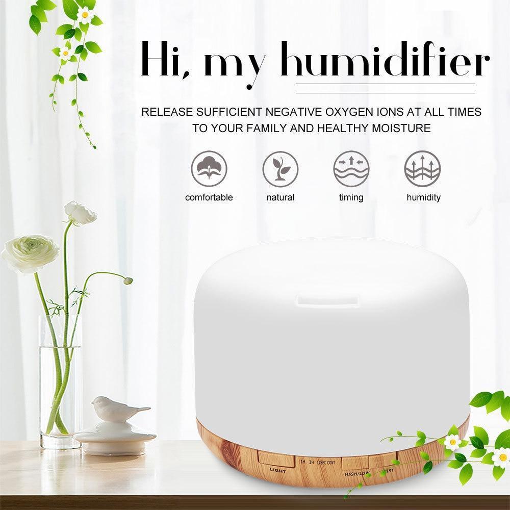 Ultrasonic Air Humidifier & Essential Oil Diffuser