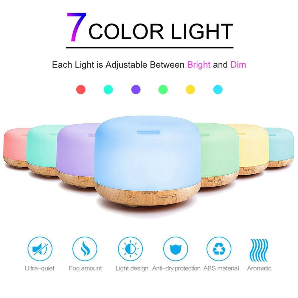 Ultrasonic Air Humidifier & Essential Oil Diffuser