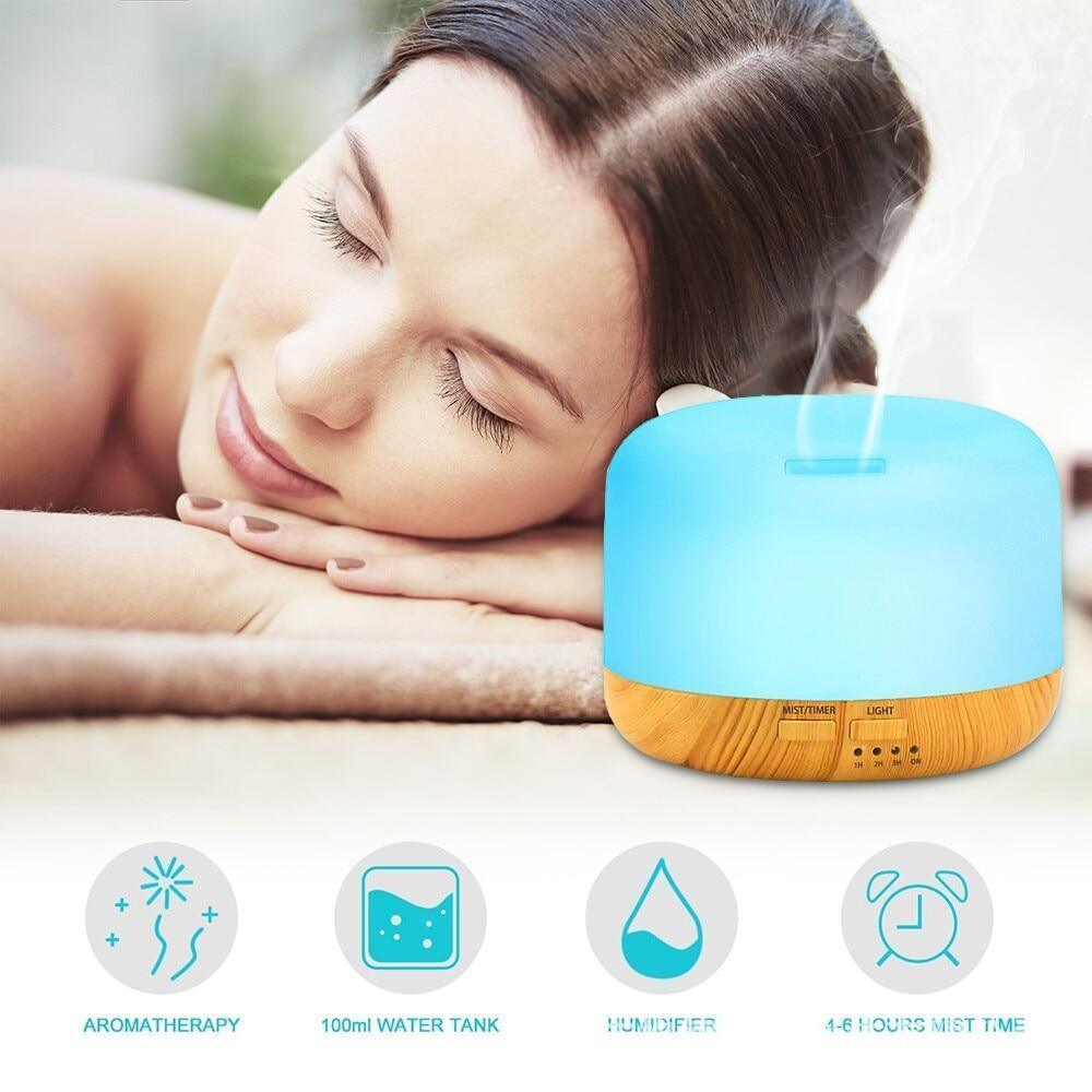 Ultrasonic Air Humidifier & Essential Oil Diffuser