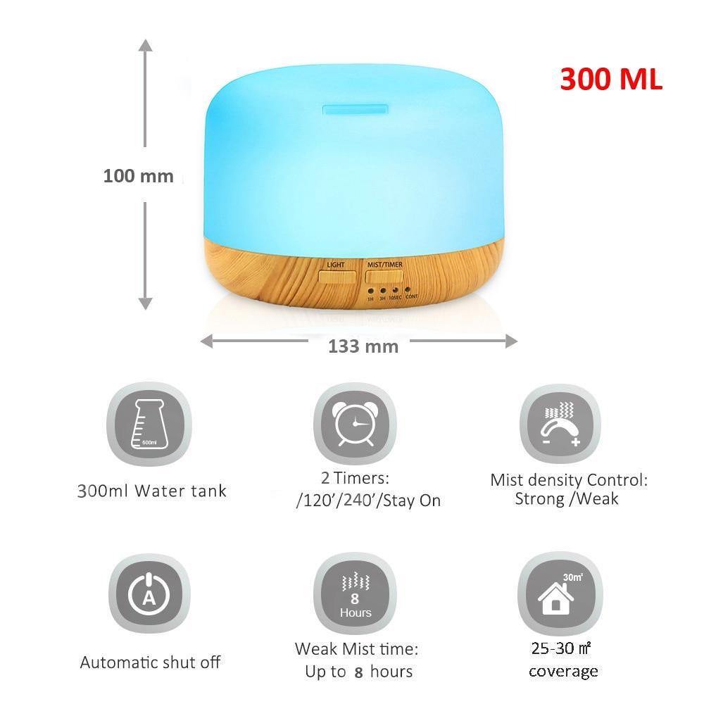 Ultrasonic Air Humidifier & Essential Oil Diffuser