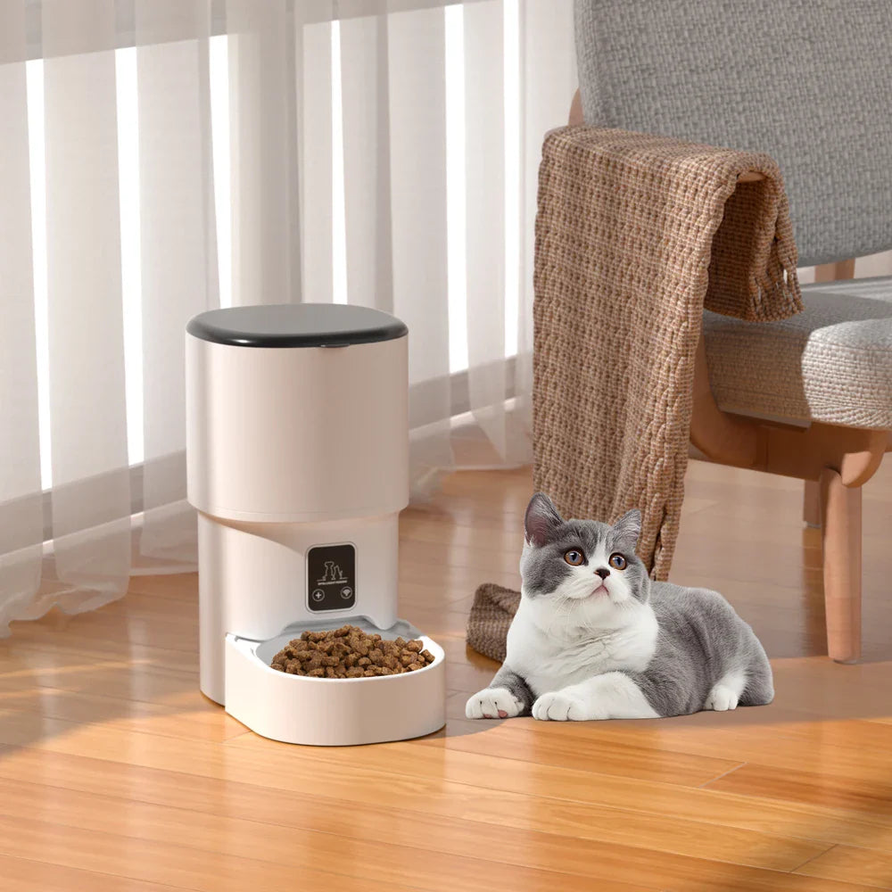 Smart Automatic Pet Feeder — 4L WiFi App Control with LCD Display