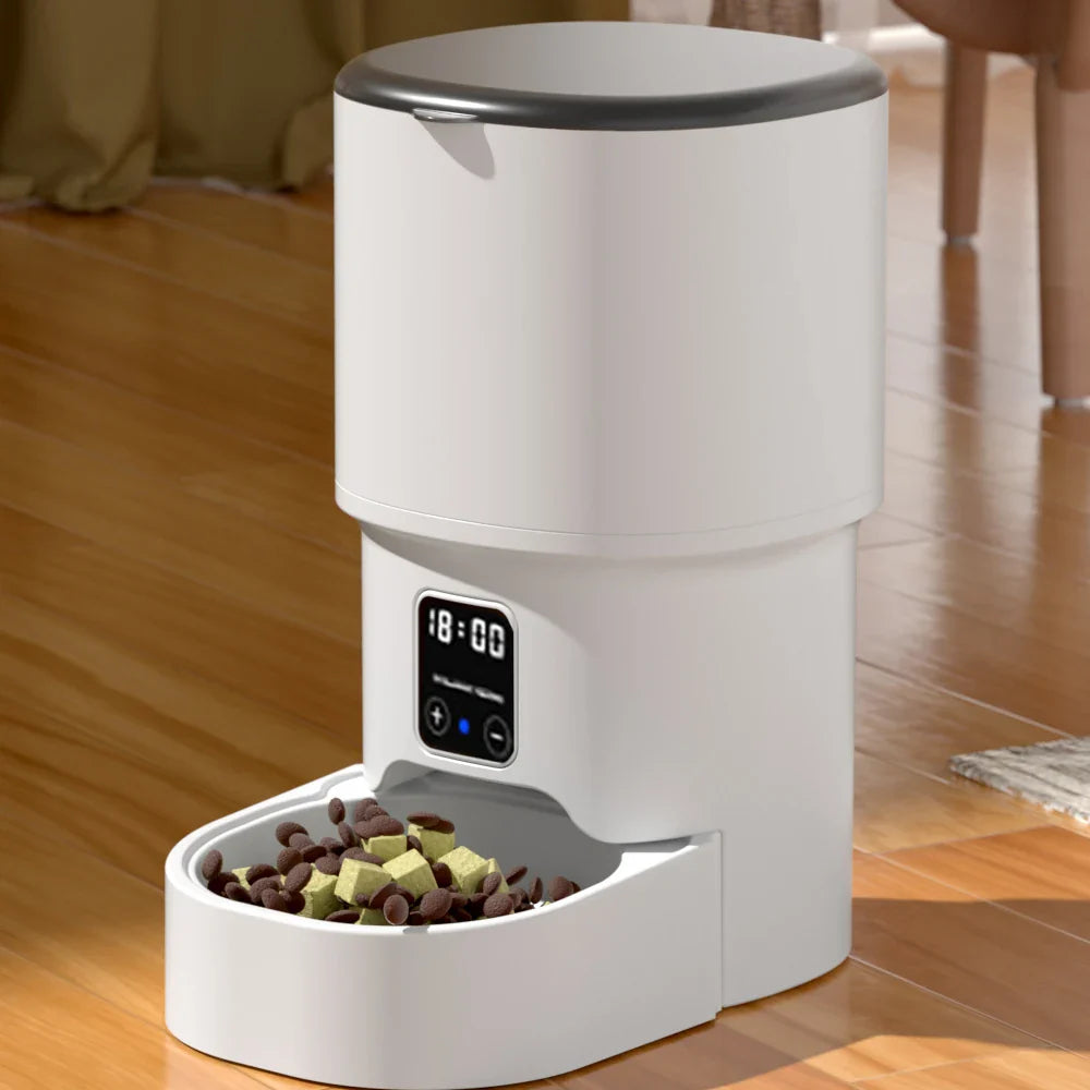 Smart Automatic Pet Feeder — 4L WiFi App Control with LCD Display