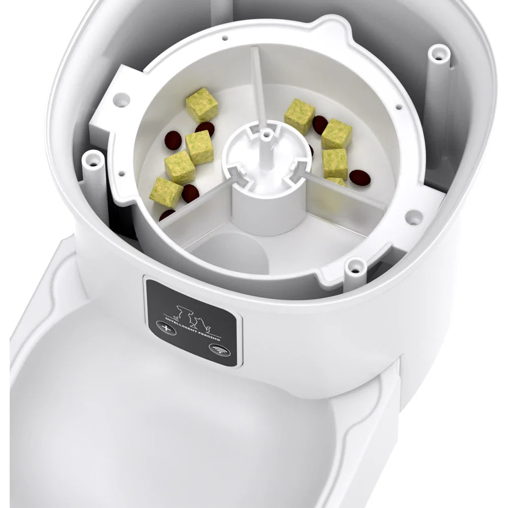 Smart Automatic Pet Feeder — 4L WiFi App Control with LCD Display