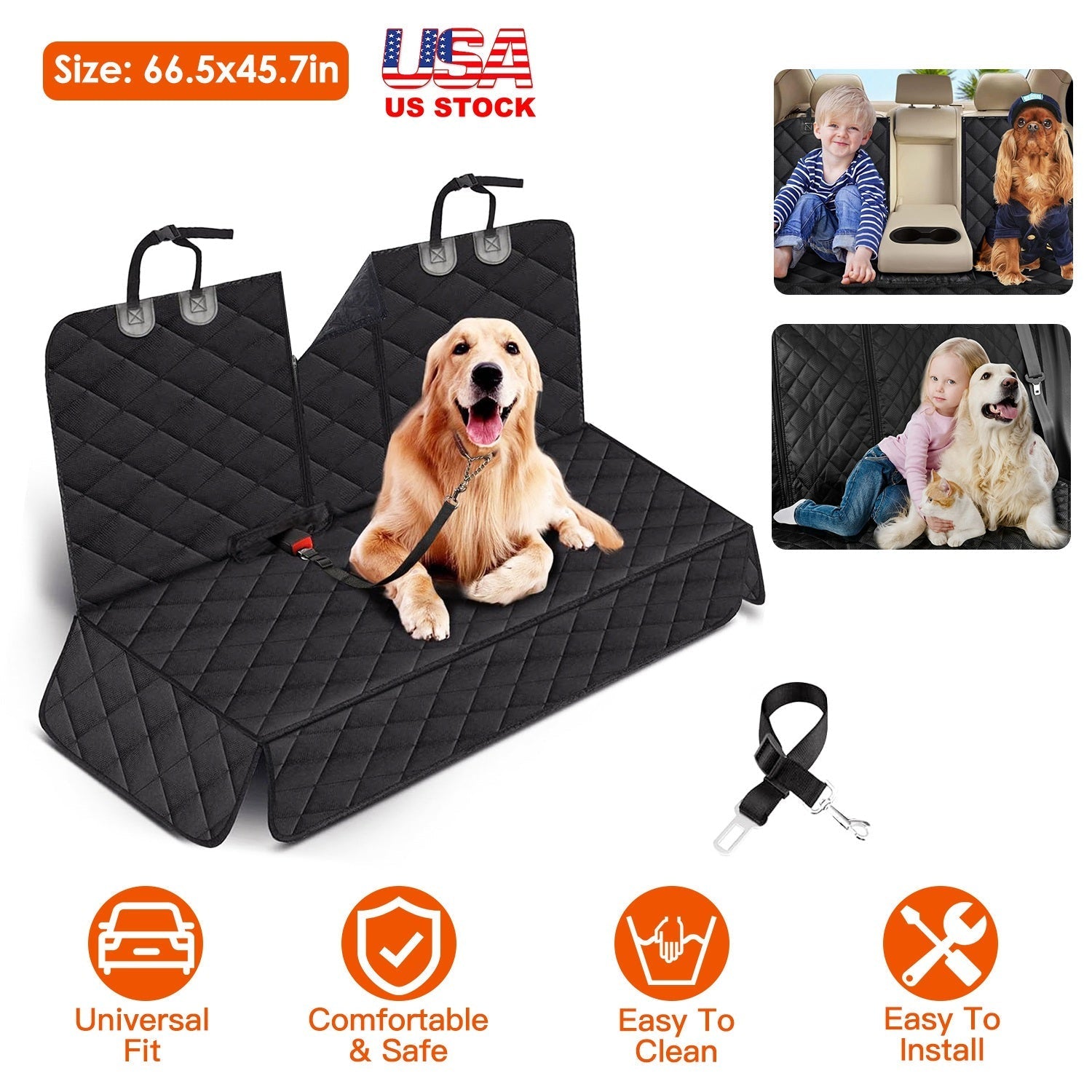 Waterproof Dog Car Seat Cover