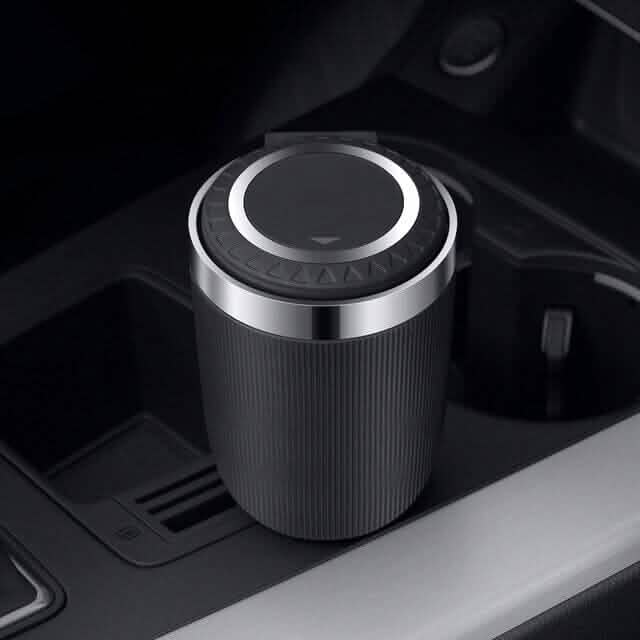 Portable Car Ashtray with Metal Liner