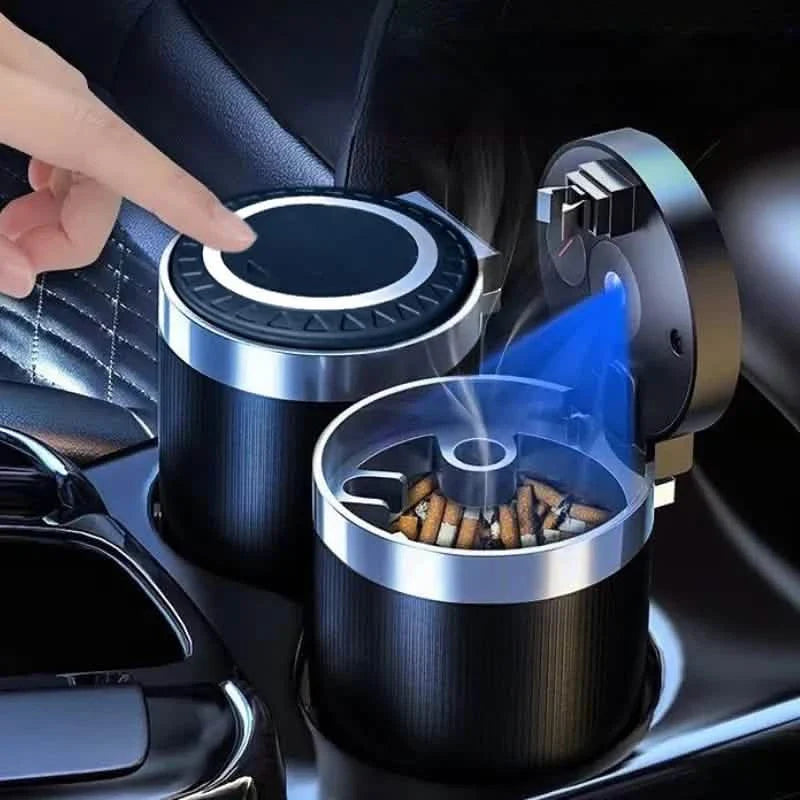 Portable Car Ashtray with Metal Liner