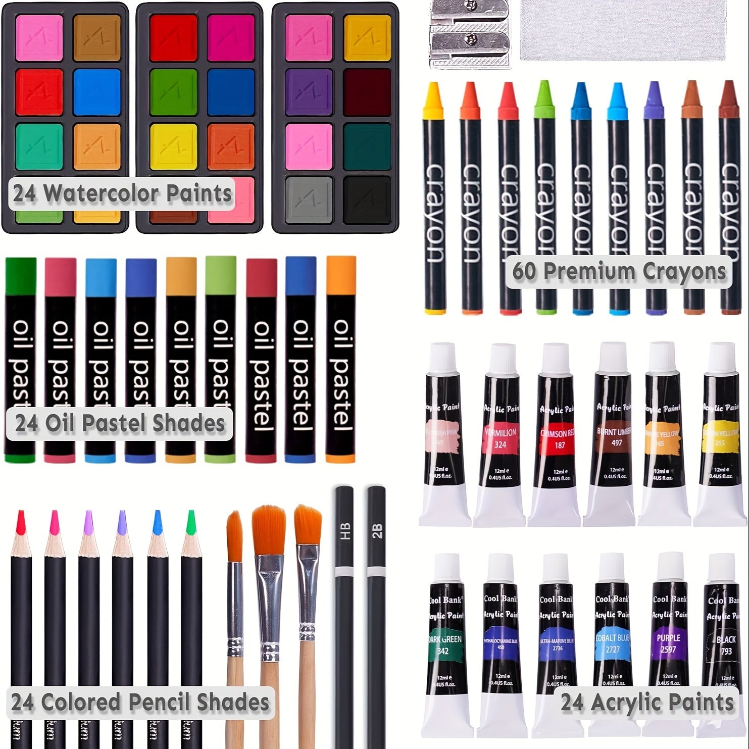175-Piece Deluxe Art Set – Wooden Case Edition